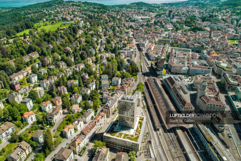 Drohnenaufnahme Fachhochschule St. Gallen Luftbild