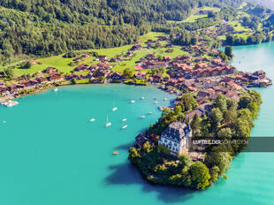 Drohnenaufnahme Iseltwelt Schloss Seeburg Luftbild