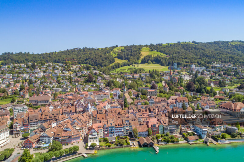 Drohnenaufnahme Zug Altstadt Luftbild