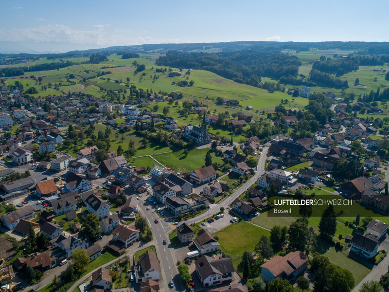Drohnenfoto Boswil Luftbild