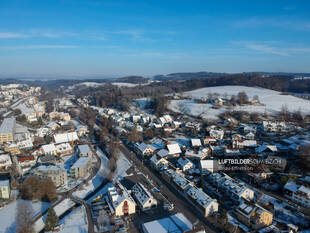 Drohnenfoto Illnau im Winter Luftbild