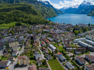 Drohnenfoto Ingenbohl Schweiz Luftbild