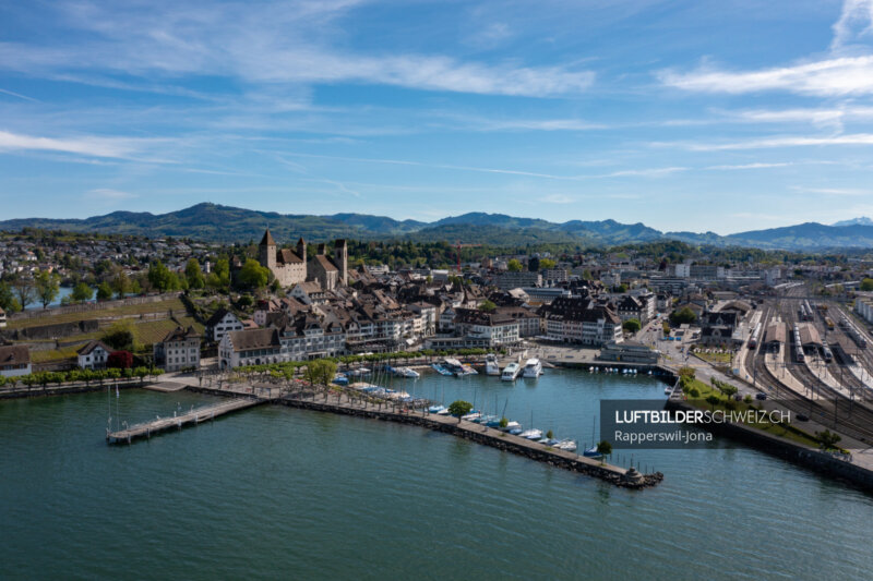 Drohnenfoto Schloss Rapperswil-Jona Luftbild