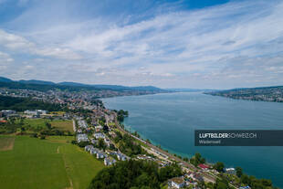 Drohnenfoto Wädenswil Schweiz Luftbild