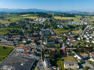 Luftbild Düdingen Schweiz
