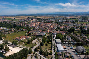 Luftbild Estavayer-le-Lac