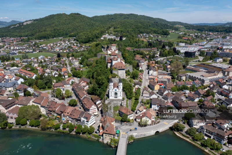 Festung Aarburg Luftaufnahme Luftbild