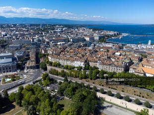 Luftbild Genf Altstadt