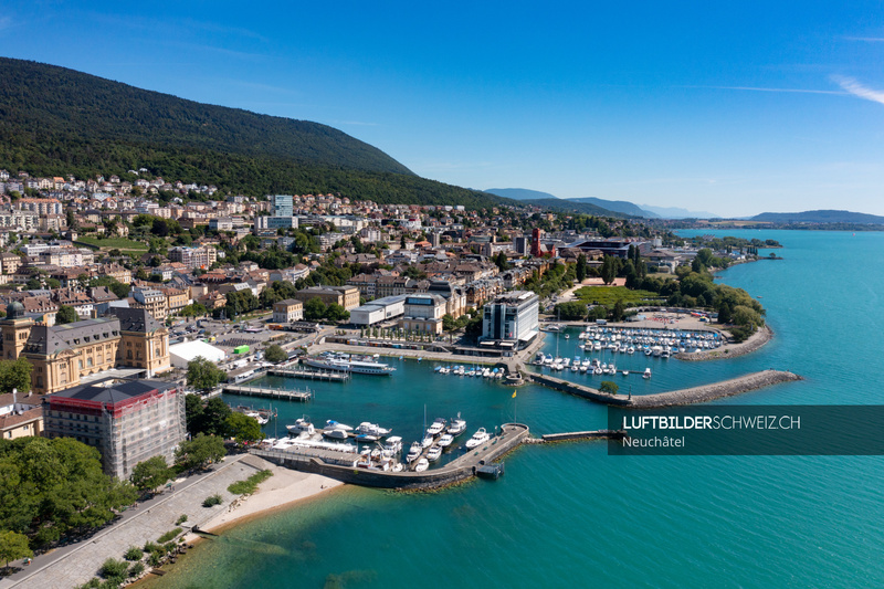 Luftbild Hafen Neuchâtel