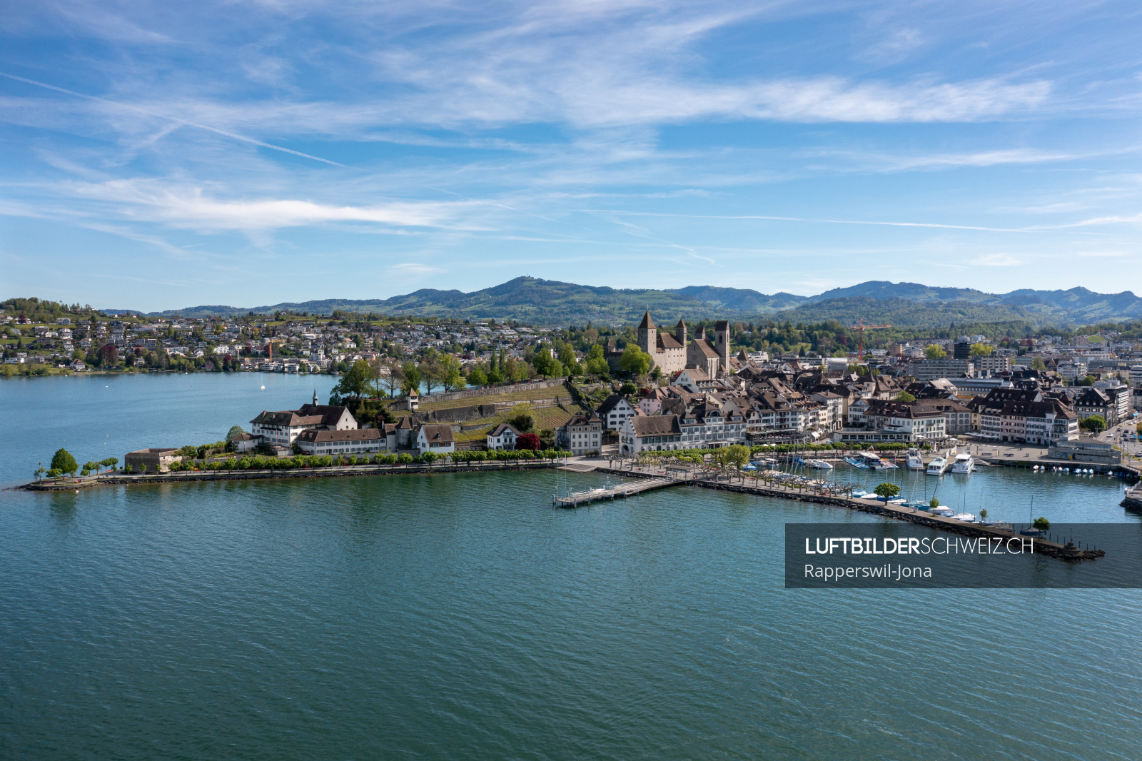 Hafen Rapperswil Luftaufnahme Luftbild
