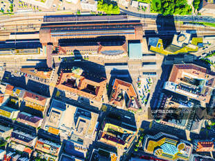 Luftbild Hauptbahnhof St. Gallen