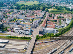 Luftbild Höhenweg Stadt Basel