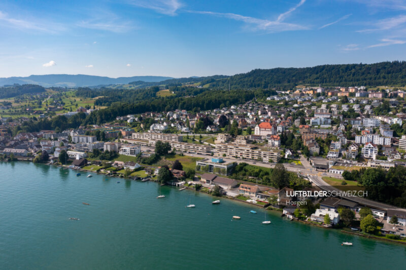 Horgen Seestrasse Luftaufnahme Luftbild