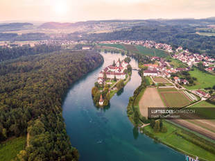 Luftbild Insel Rheinau