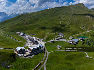 Luftbild Kleine Scheidegg Passhöhe