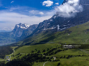 Luftbild Kleine Scheidegg Schweiz