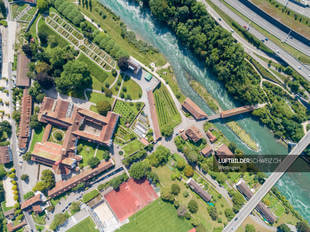 Luftbild Kloster Wettingen / Aargau
