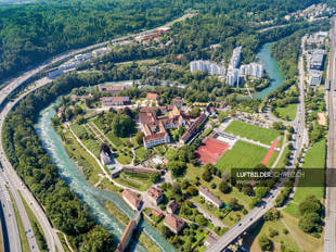 Luftbild Kloster Wettingen AG