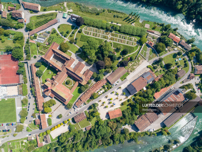Luftbild Klosteranlage Wettingen