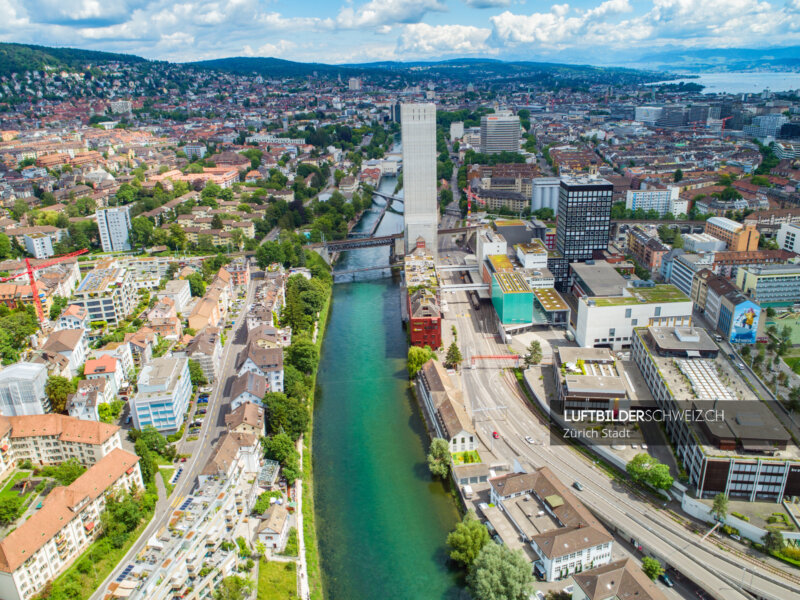 Luftbild Kornhaus Zürich