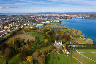 Luftbild Kreuzlingen Seeburgpark mit Schloss