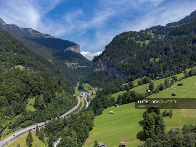 Luftbild Lauterbrunnen Isenfluh