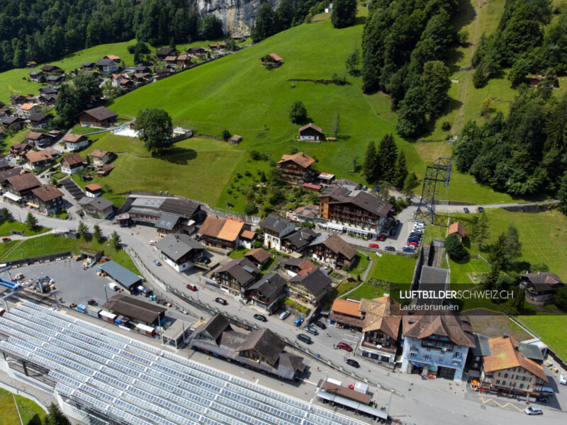 Lauterbrunnen Luftaufnahme Luftbild