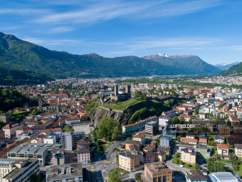 Luftaufnahme Bellinzona Luftbild