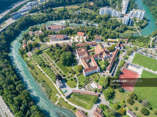 Luftaufnahme des Klosters Wettingen Luftbild