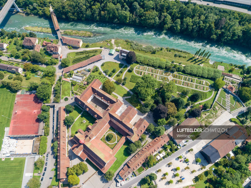 Luftaufnahme Kloster Wettingen AG Luftbild