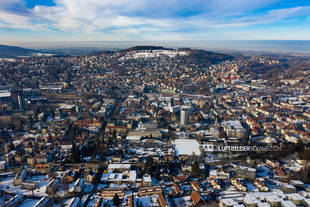 Luftaufnahme St. Gallen im Winter Luftbild