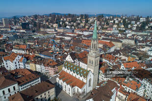 Luftaufnahme St. Gallen Marktgasse Luftbild