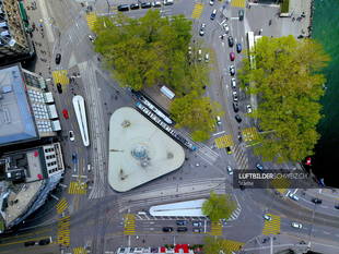 Luftaufnahme von Zürich – Bellevue Luftbild