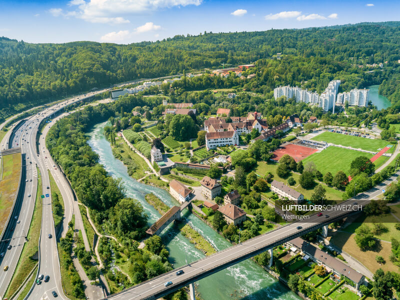 Luftaufnahme Wettingen Kloster Luftbild