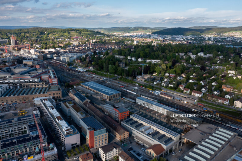 Luftaufnahme Winterthur  Tössfeld Luftbild