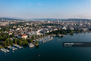 Luftaufnahme Zürich Hafen Enge Luftbild