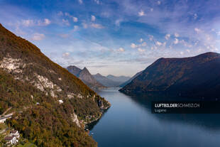 Luftbild Luganersee