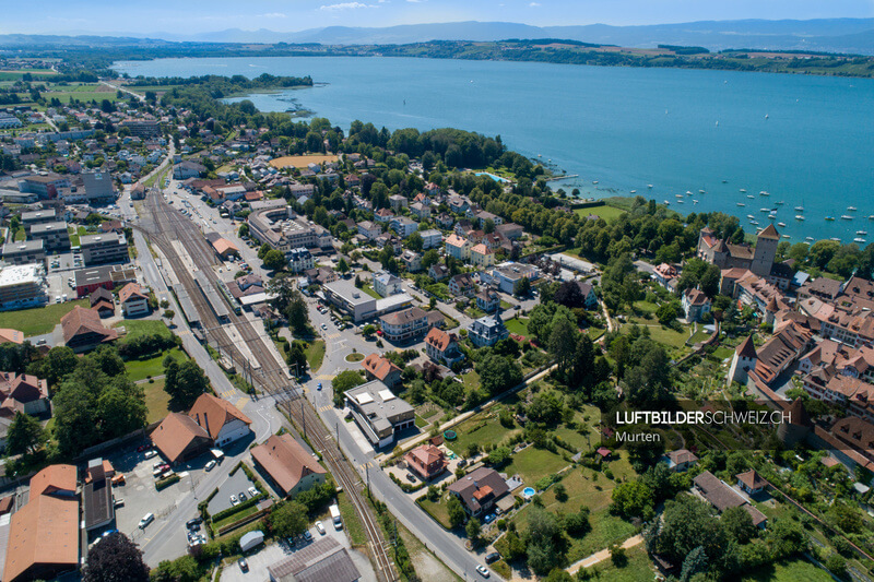 Murten / Morat Luftaufnahme Luftbild