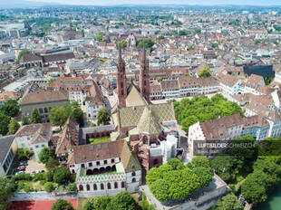 Luftbild Niklauskapelle Basler Münster