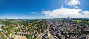 Luftbild Panorama Fachhochschule St. Gallen
