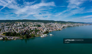 Luftbild Panorama Horgen Zürichsee