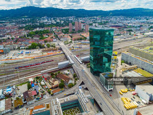 Luftbild Prime Tower Zürich