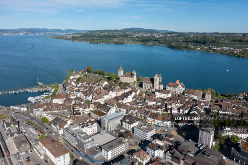 Luftbild Rapperswil-Jona Altstadt