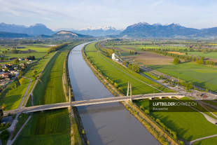 Rheinbrücke bei Widnau Luftbild