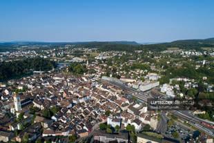 Schaffhausen Breite & Rhein Luftaufnahme Luftbild