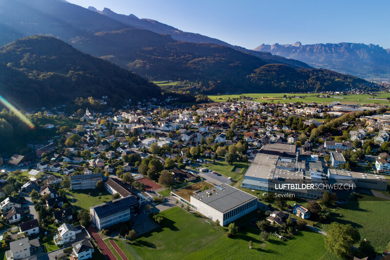 Sevelen Luftaufnahme Schweiz Luftbild