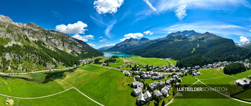 Luftbild Sils im Engadin