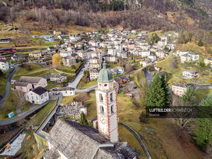 Luftbild Soazza Graubünden