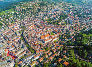 Luftbild St. Gallen Stadt