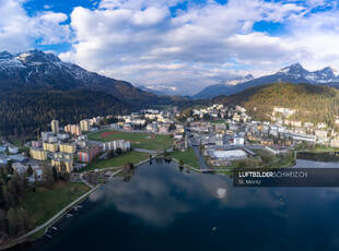 Luftbild St. Moritz im Engadin